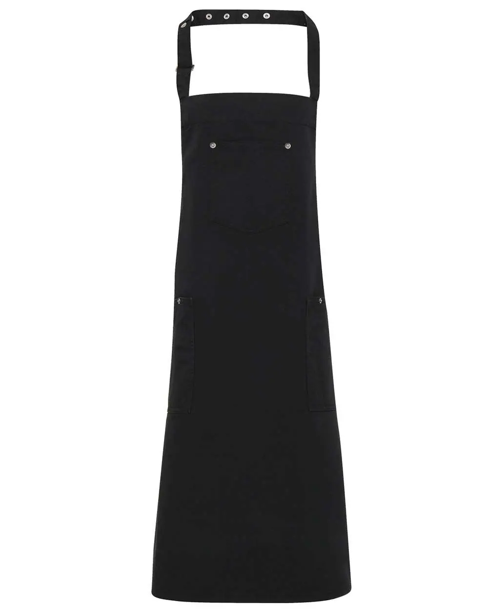 Artisan Collection by Reprime Chino Bib Apron in Black