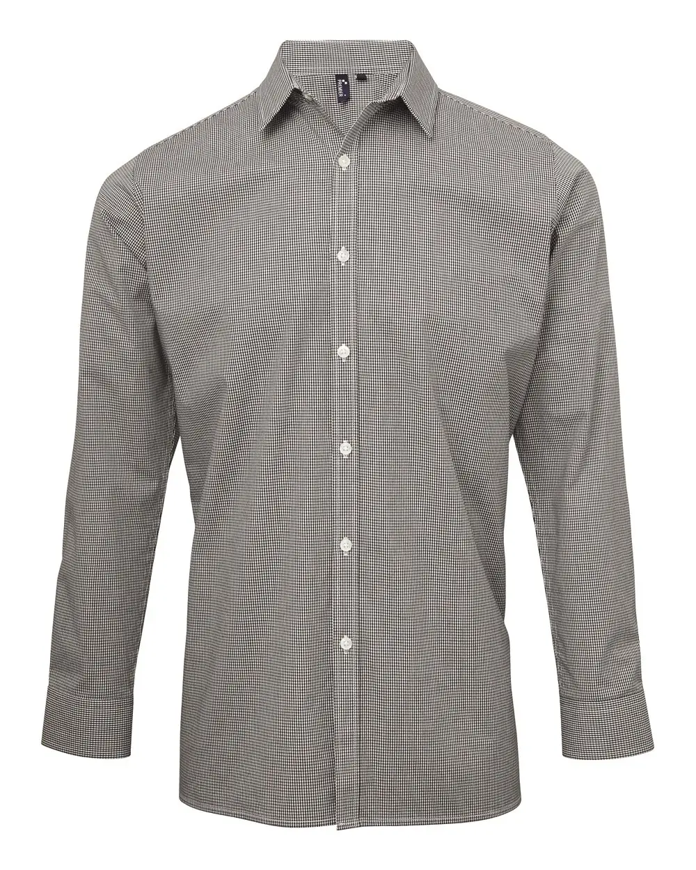 Artisan Collection by Reprime Men's Microcheck Gingham Cotton Shirt