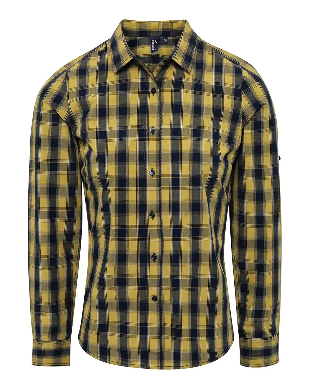 Artisan Collection by Reprime Women's Mulligan Check Cotton Dress Shirt