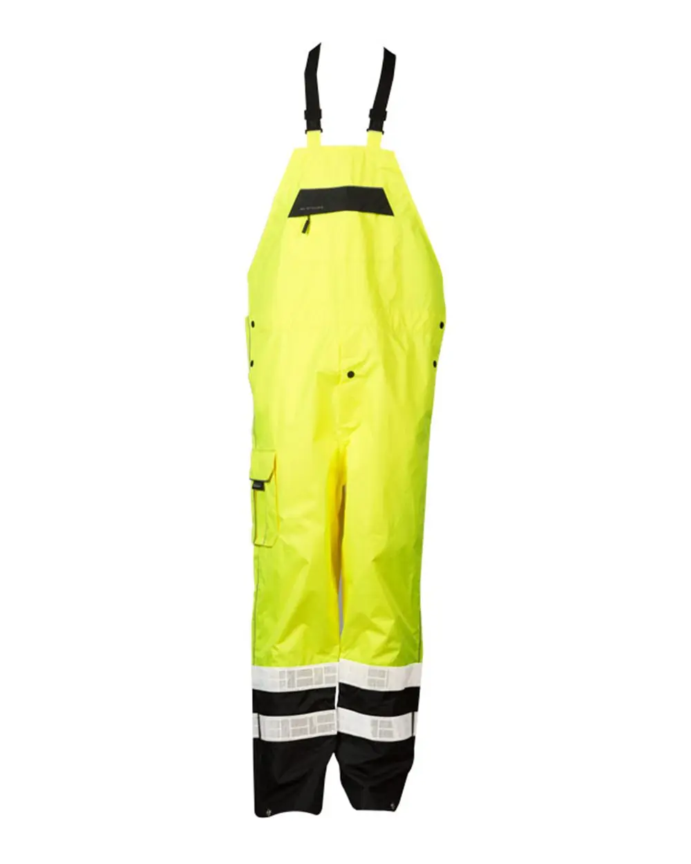 Kishigo Unisex Premium Black Series® Rainwear Bib in Lime