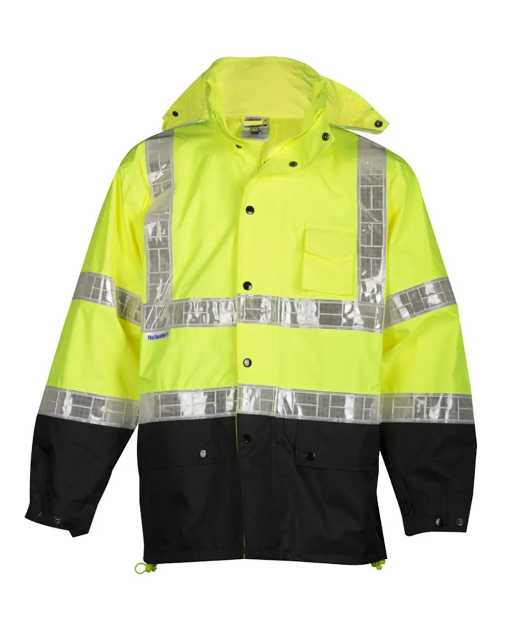 Kishigo Unisex Storm Stopper Pro Rainwear Jacket in Lime
