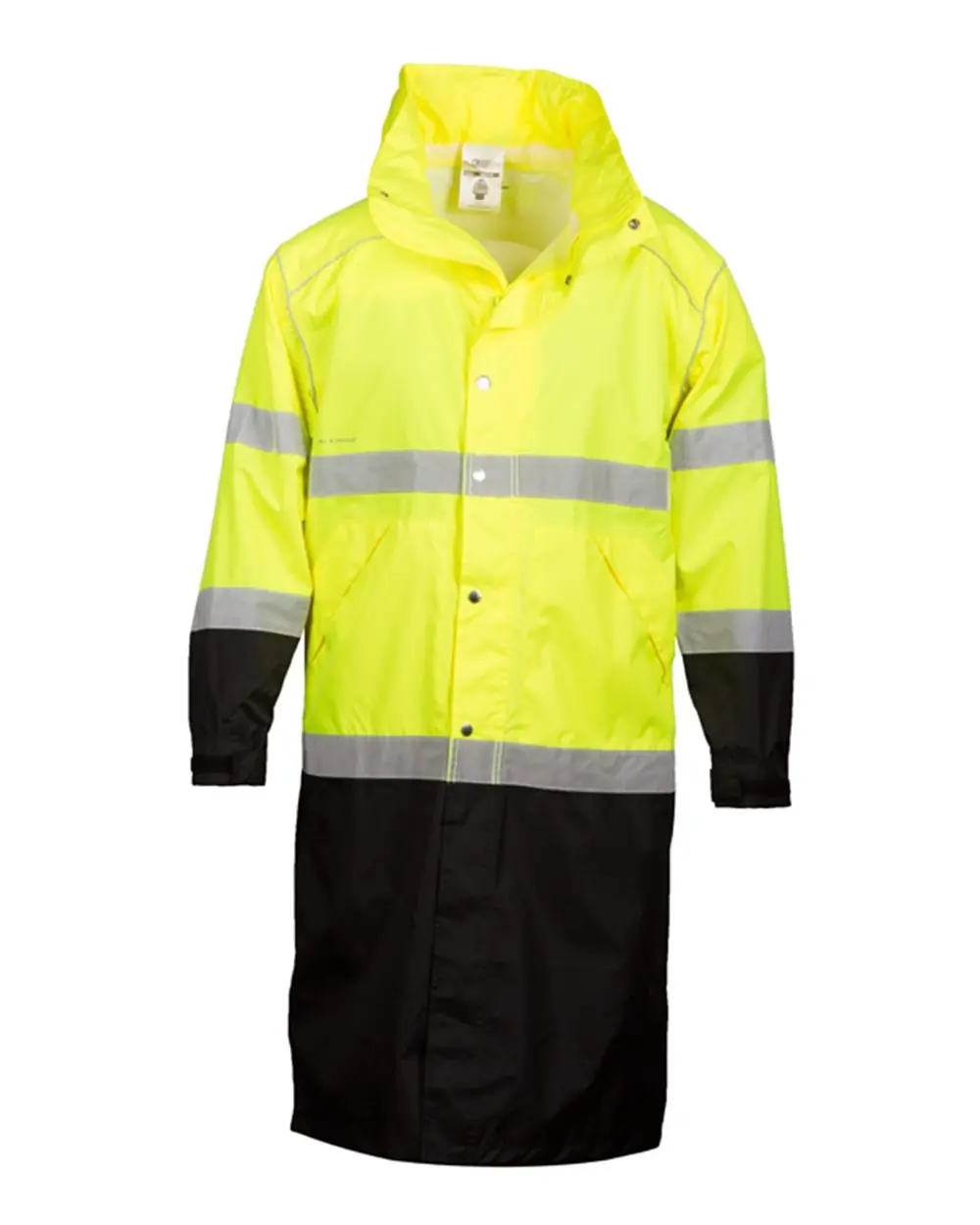 Kishigo Unisex Premium Brilliant Series® Long Rain Coat in Lime