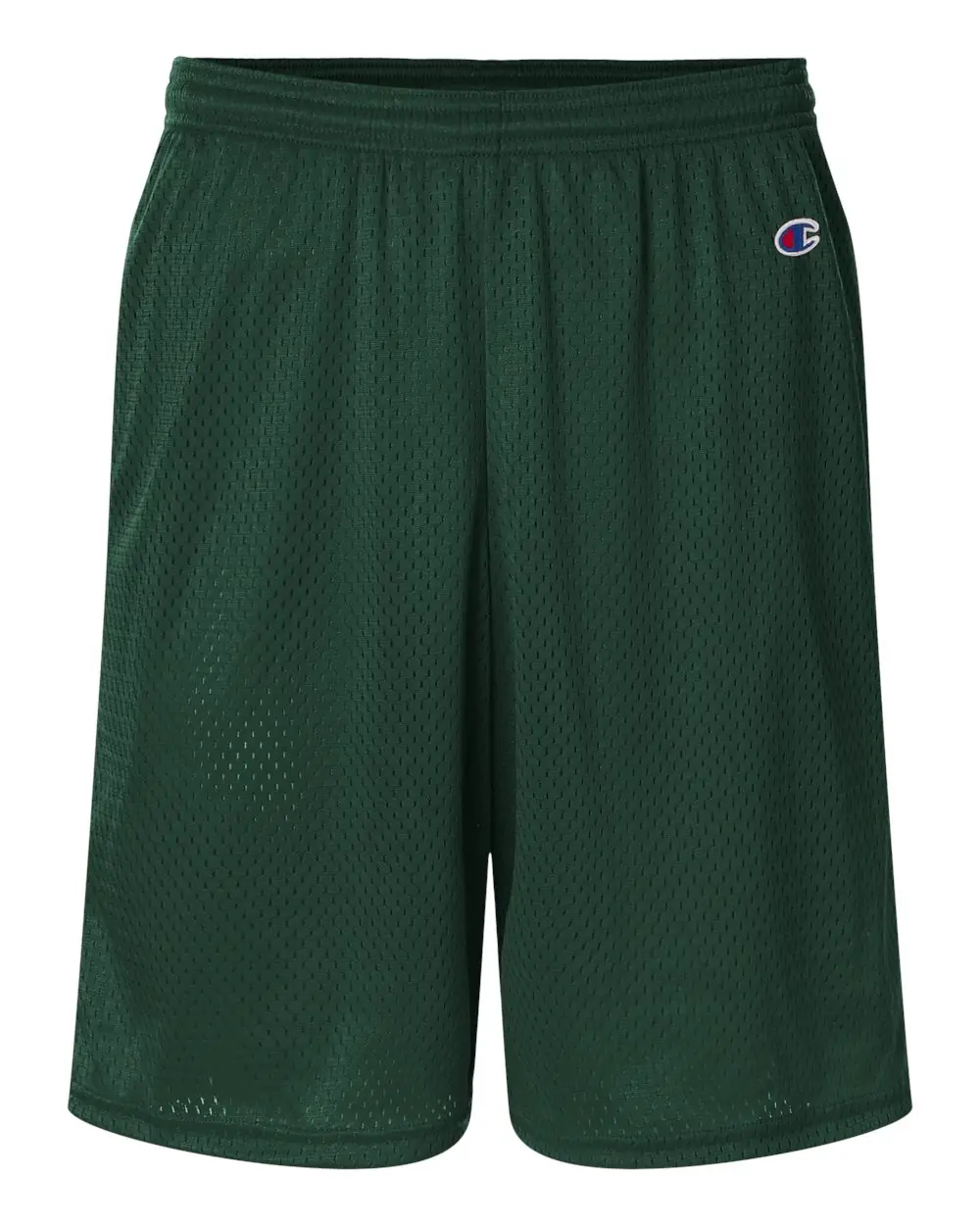 Champion Unisex 9" Mesh Shorts with Pockets in Athletic Dark Green