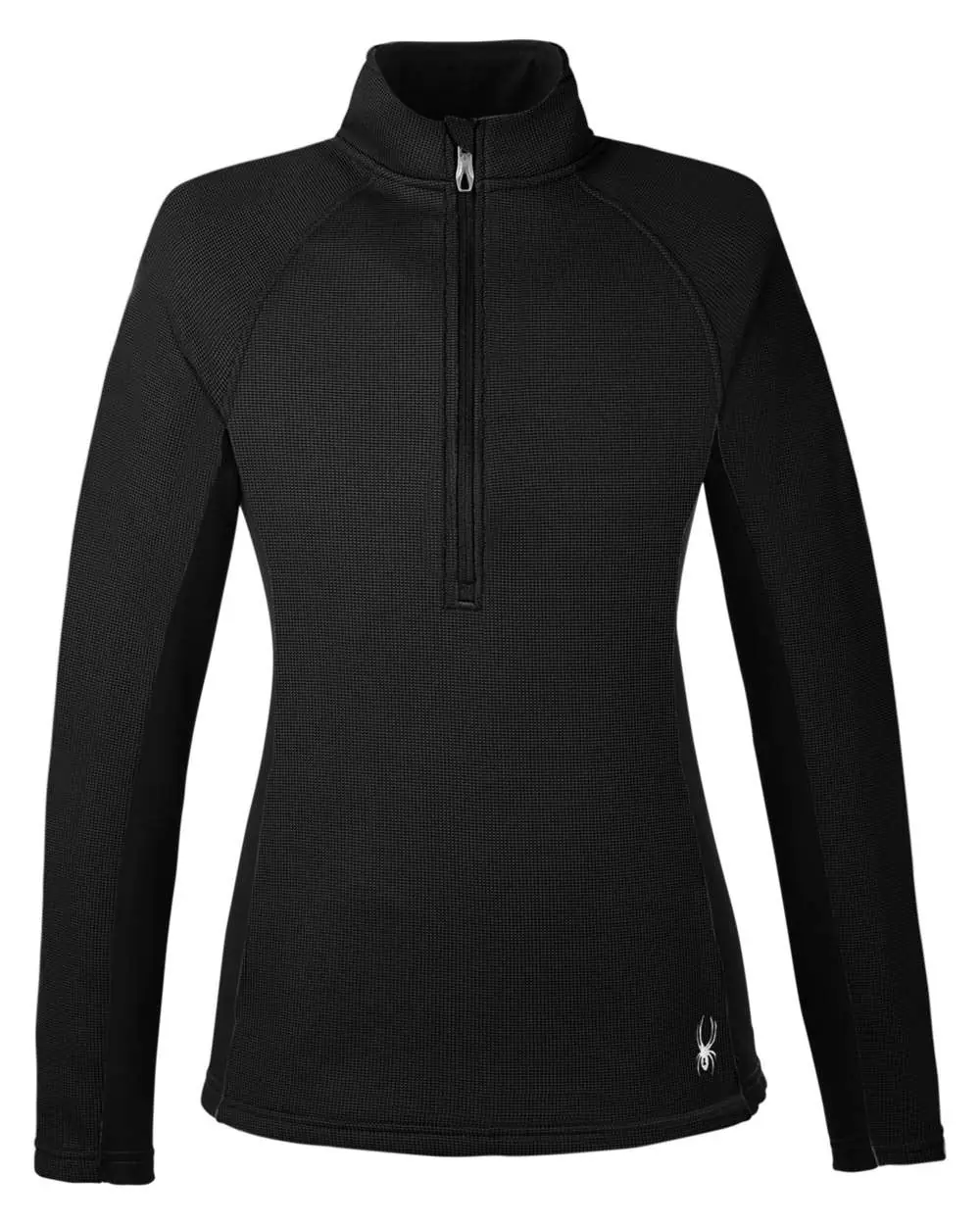 Spyder Women's Constant Half-Zip Sweater Fleece Pullover in Black