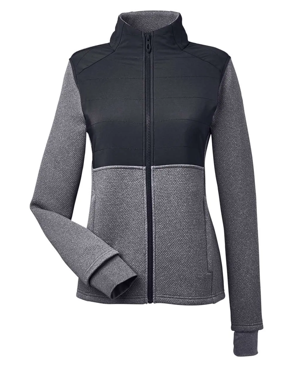 Spyder Women's Pursuit Jacket in Black Heather/ Black