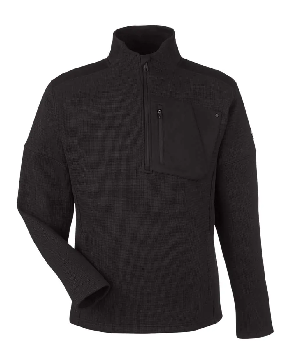Spyder Men's Constant Canyon Quarter-Zip Pullover in Black