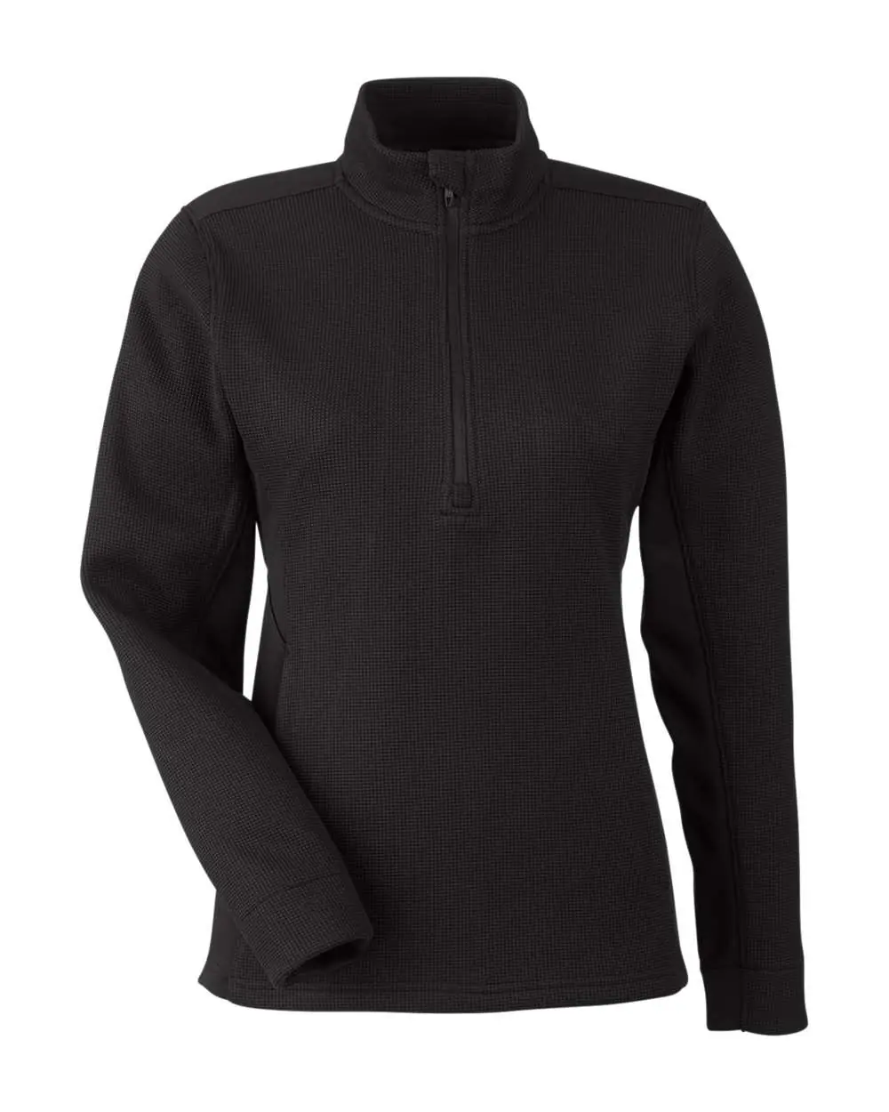 Spyder Women's Constant Canyon Quarter-Zip Pullover in Black