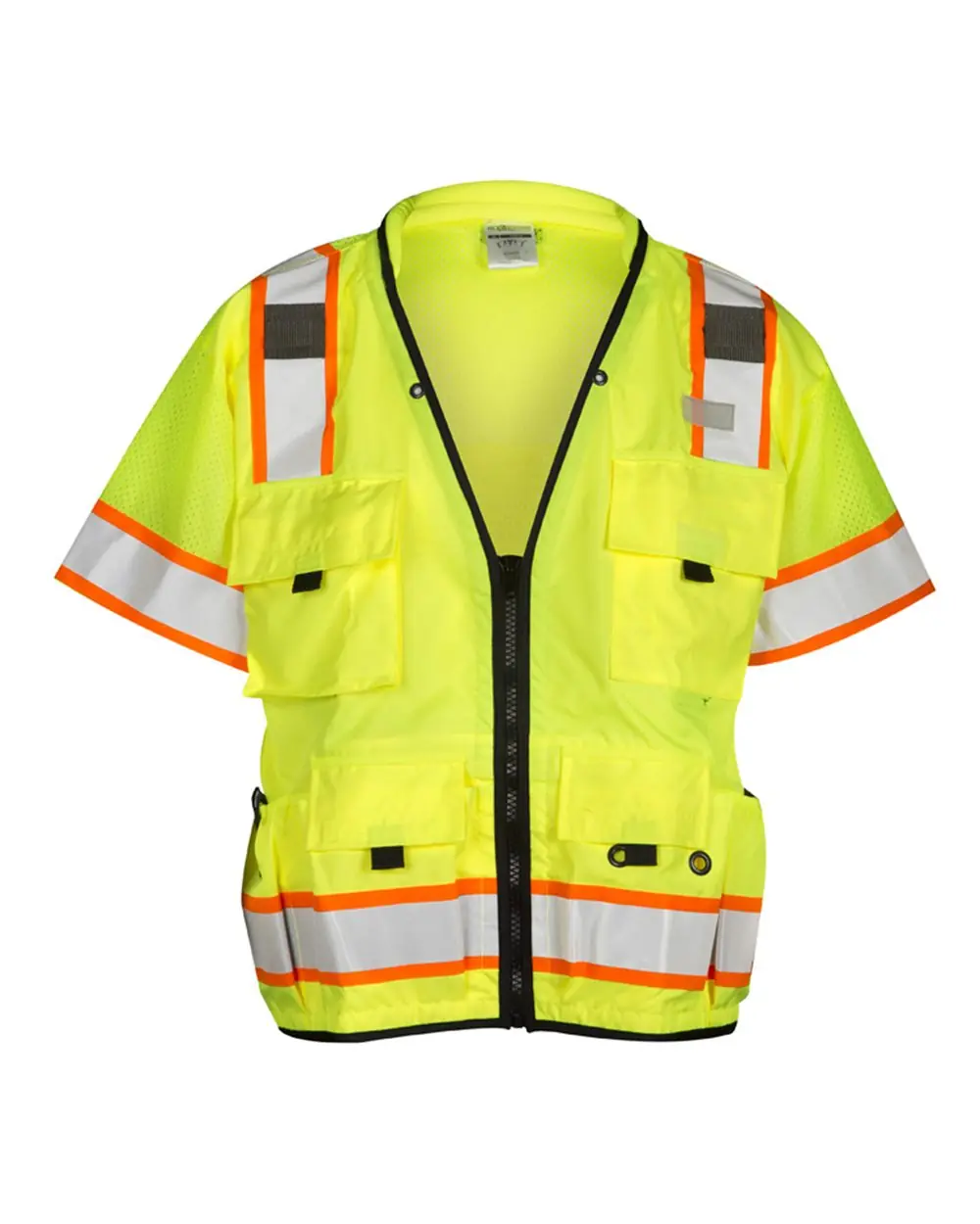 Kishigo Unisex Professional Surveyors Vest in Lime