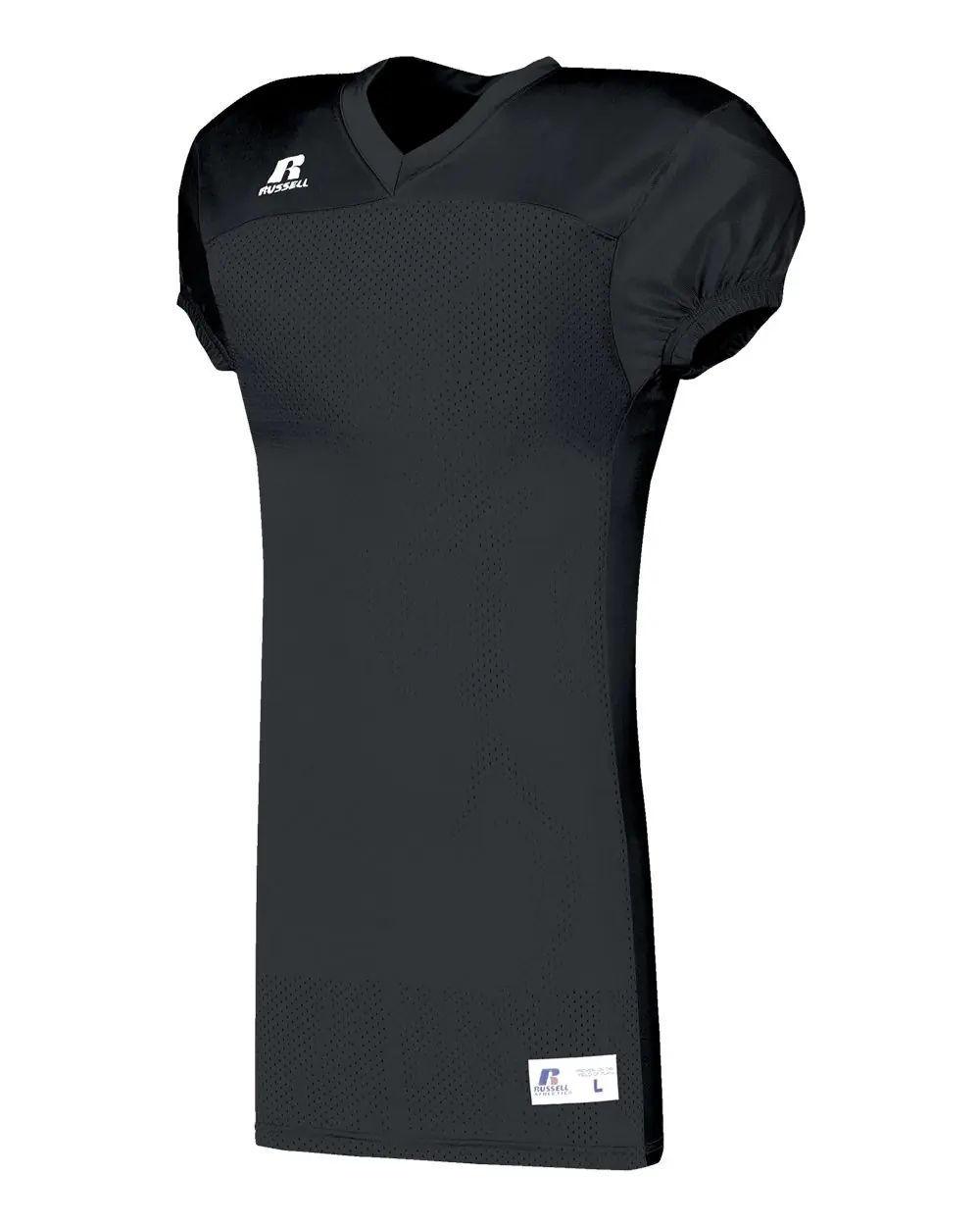 Russell Athletic Unisex Jersey With Side Inserts in Black