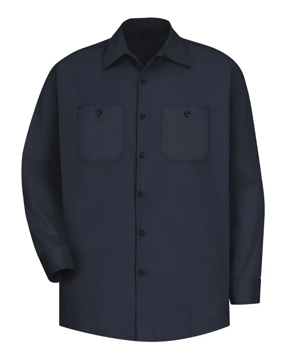 Red Kap Men's Cotton Uniform Shirt in Dark Navy