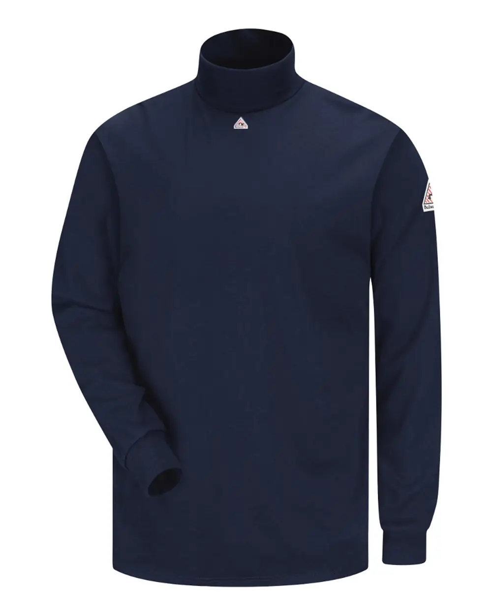 Bulwark Men's Tagless Mock TurtleNeck - EXCEL FR in Navy
