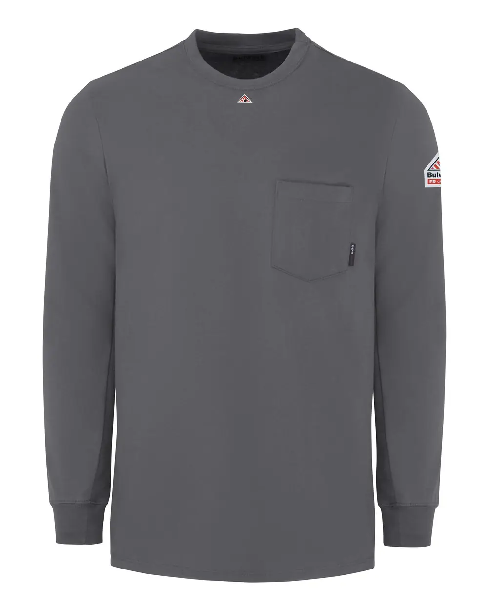 Bulwark Men's Knit Long Sleeve T-Shirt in Charcoal