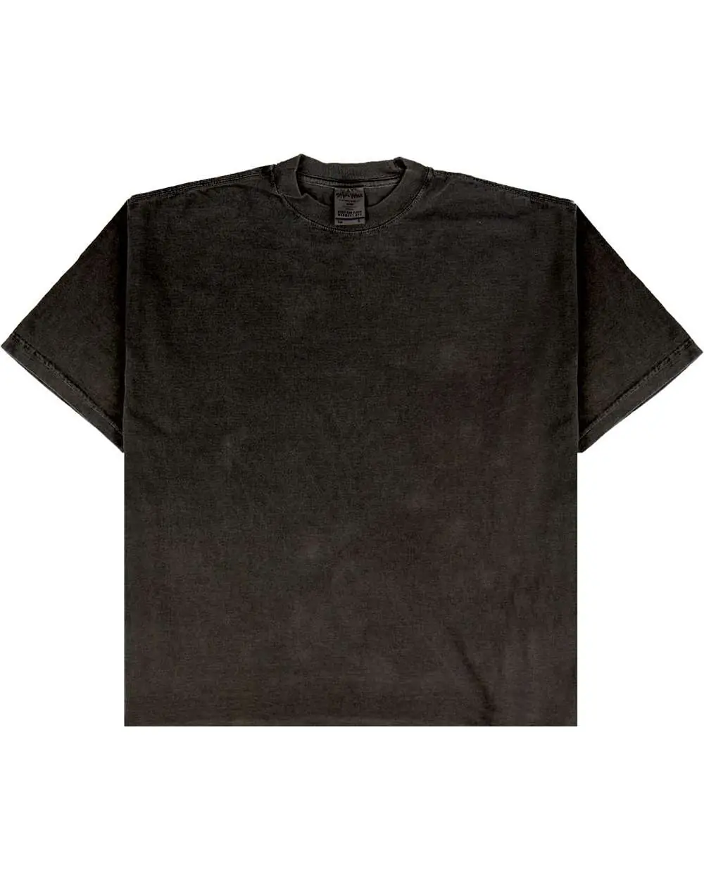 Shaka Wear Unisex Max Heavyweight Garment-Dyed Drop Shoulder T-Shirt in Black