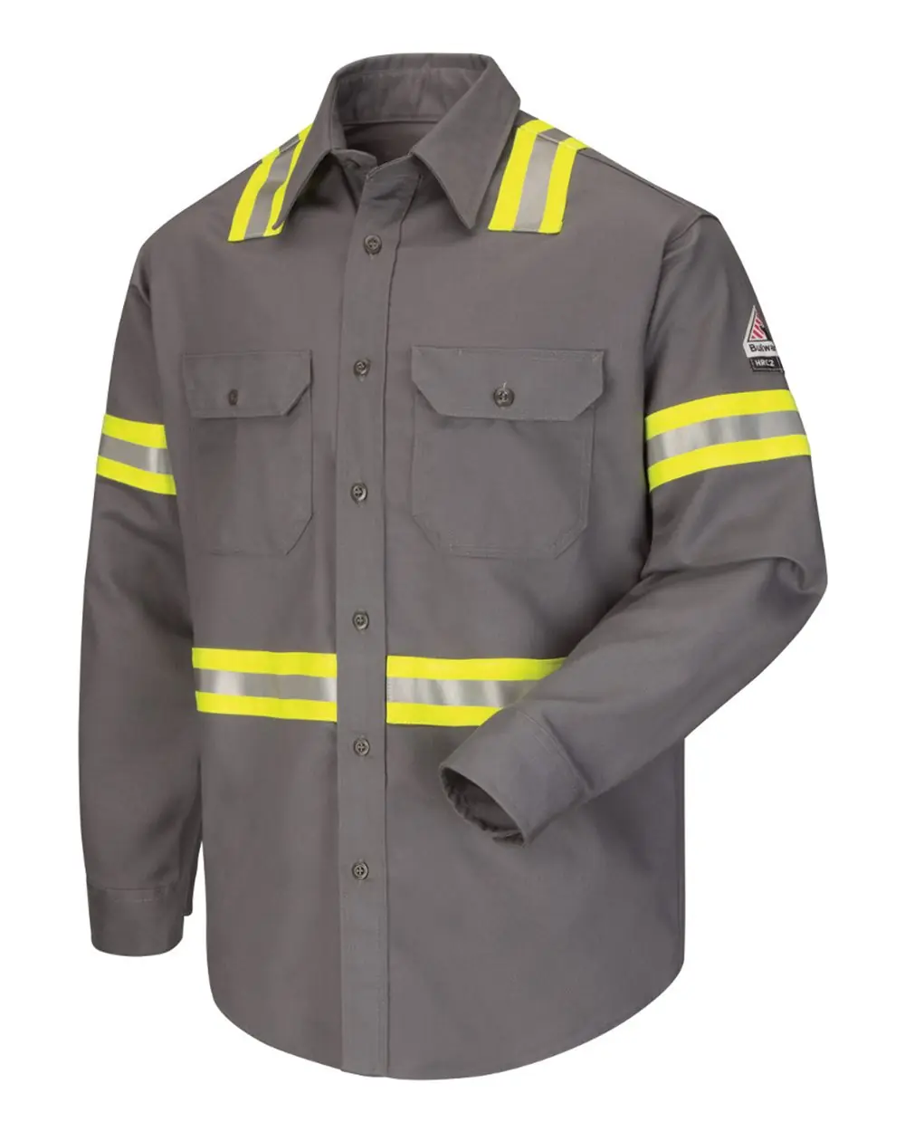 Bulwark Men's Enhanced Visibility Uniform Shirt in Grey