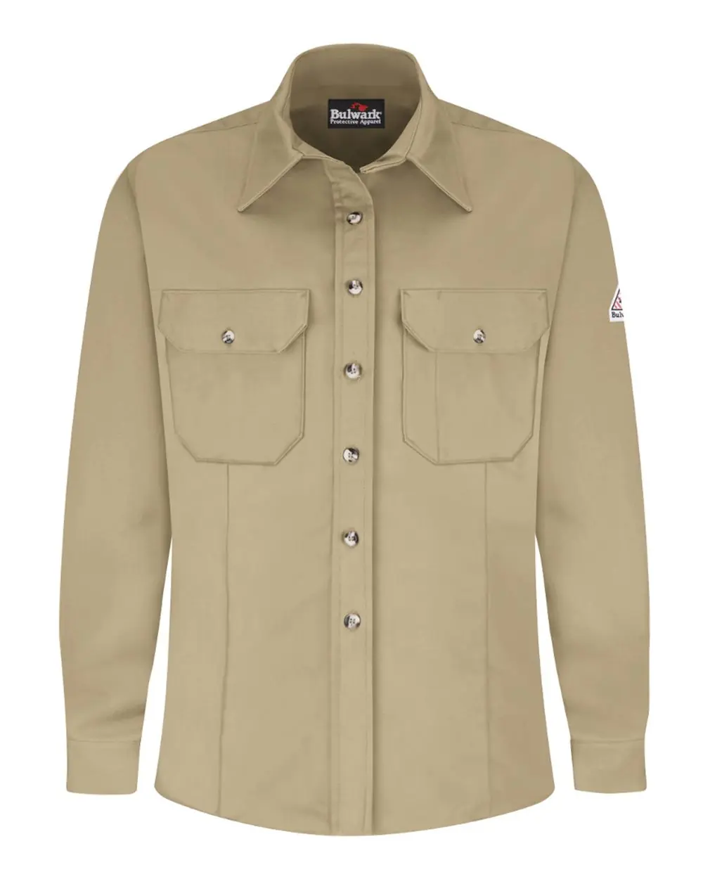 Bulwark Women's Midweight Dress Uniform Shirt in Khaki