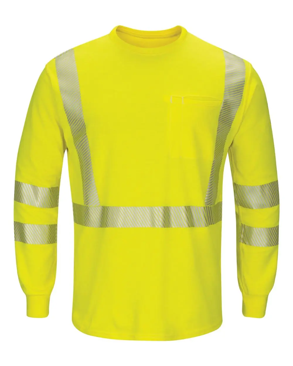 Bulwark Men's Tall Hi-Visibility Lightweight Long Sleeve T-Shirt