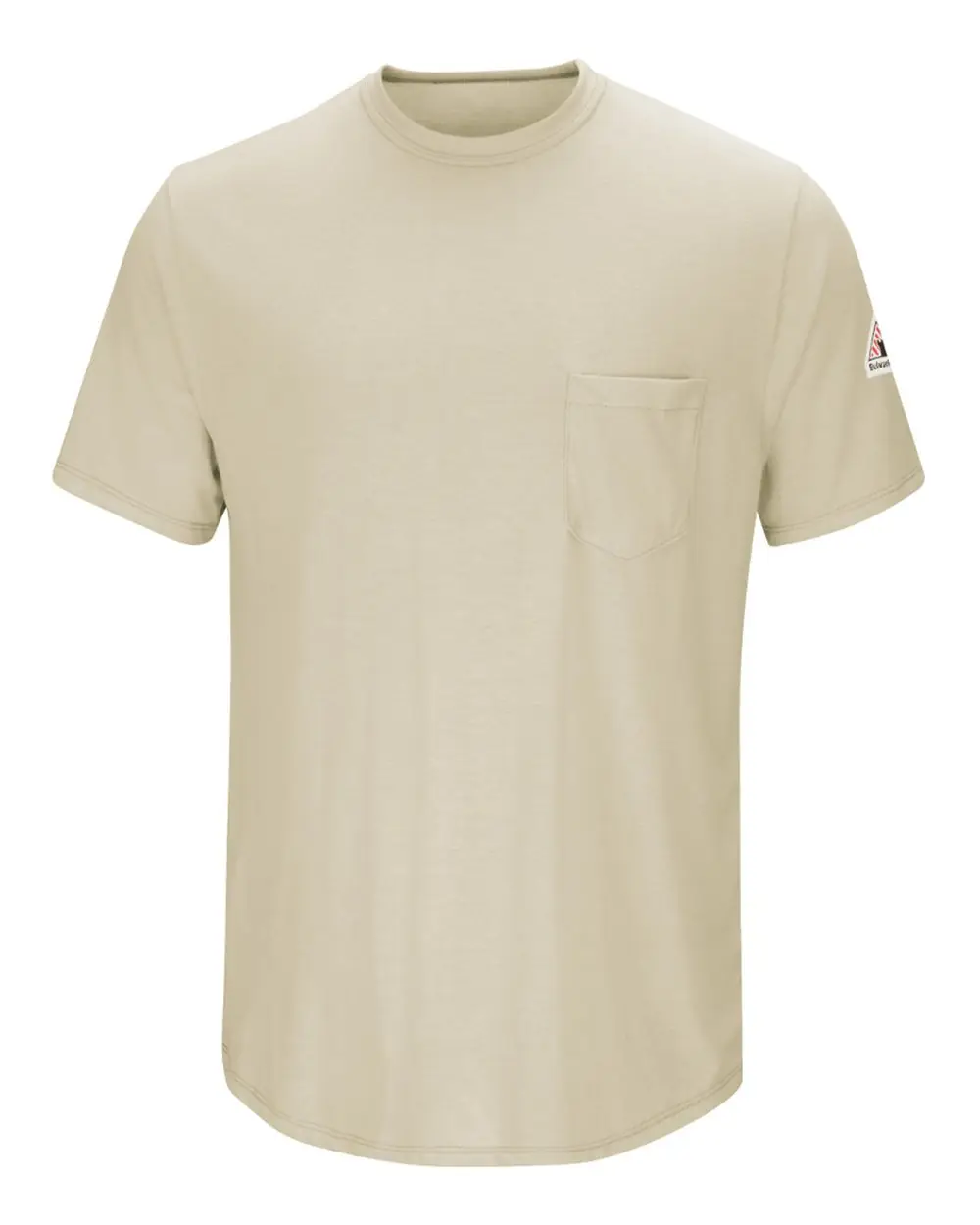 Bulwark Men's FR Lightweight Pocket T-Shirt in Khaki