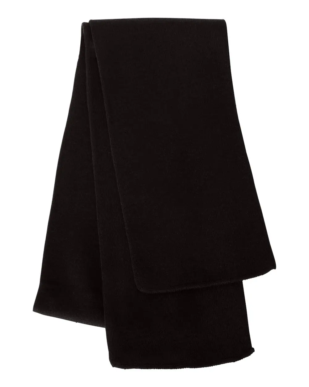 Sportsman Knit Scarf in Black