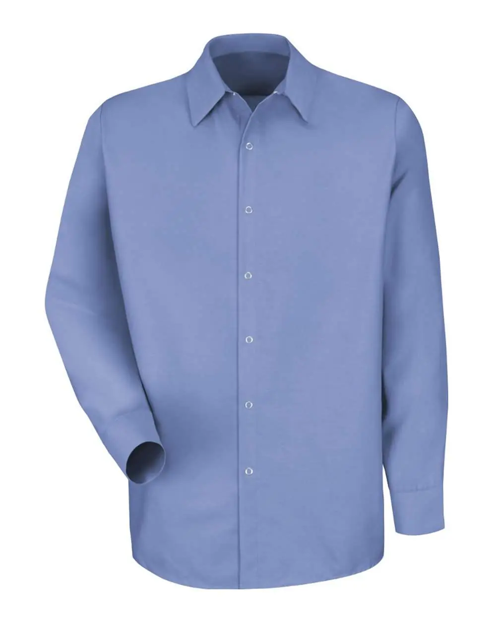 Red Kap Men's Tall Specialized Pocketless Poplin Long Sleeve Work Shirt