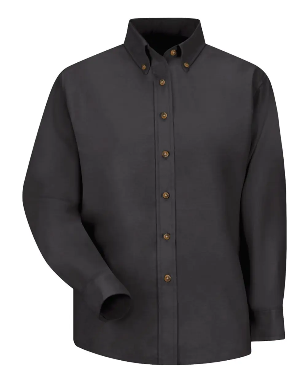 Red Kap Women's Poplin Dress Shirt in Black