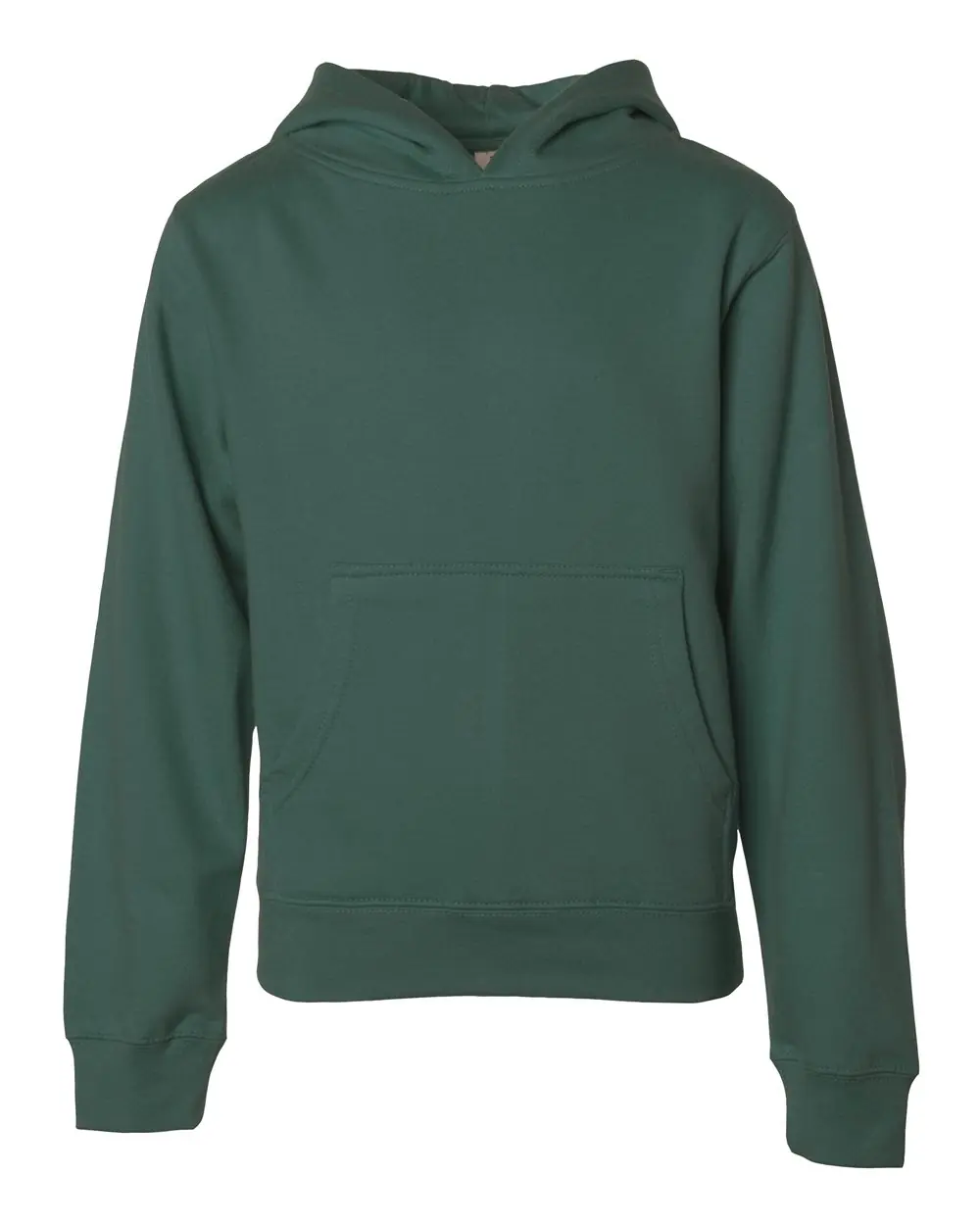 Independent Trading Co. Youth Midweight Hooded Sweatshirt in Alpine Green