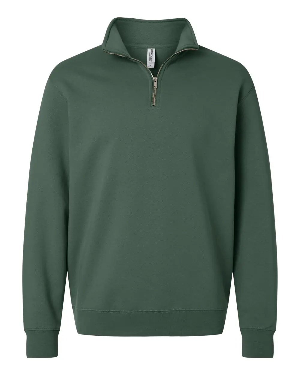 Independent Trading Co. Unisex Midweight Quarter-Zip Pullover in Alpine Green