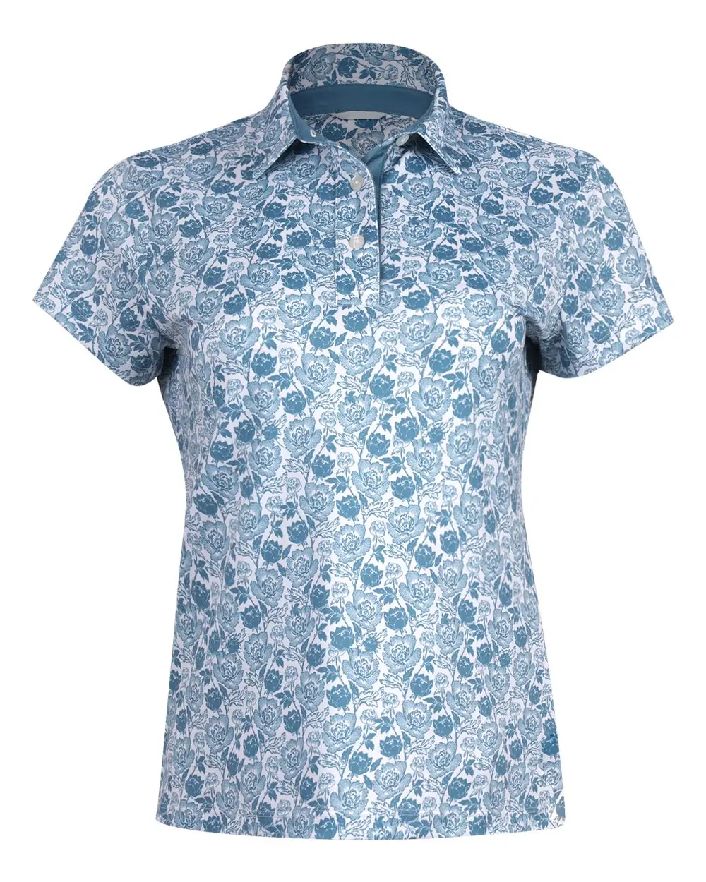Swannies Women's Melissa Piqué Polo in Blue Shadow