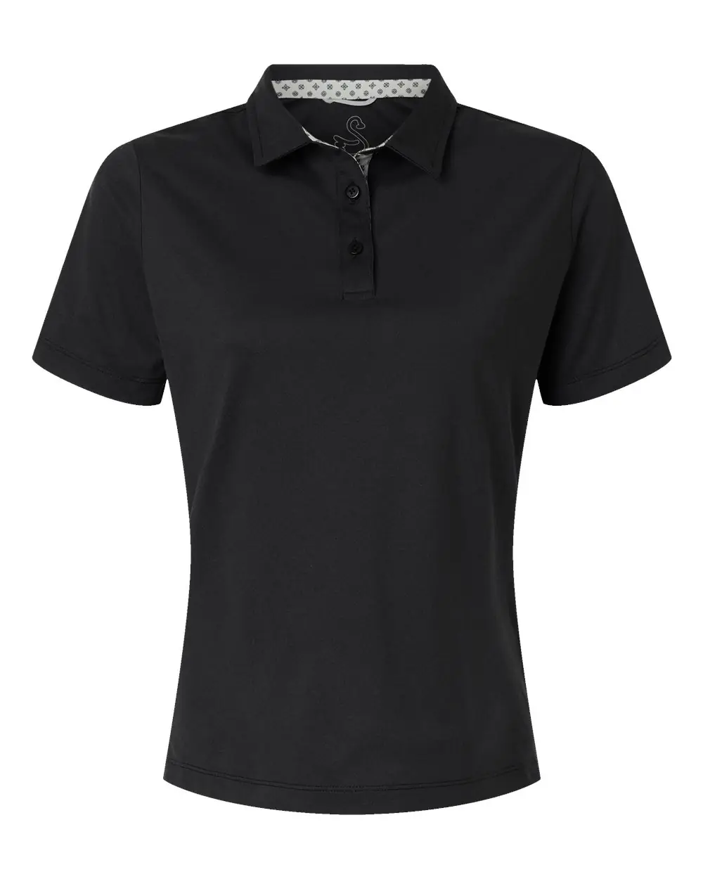 Swannies Women's Ella Polo in Black Heather