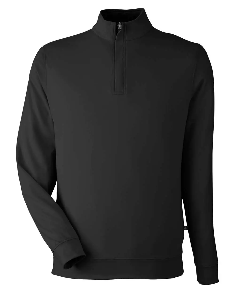 Swannies Men's McKinnon Quarter-Zip Pullover in Black