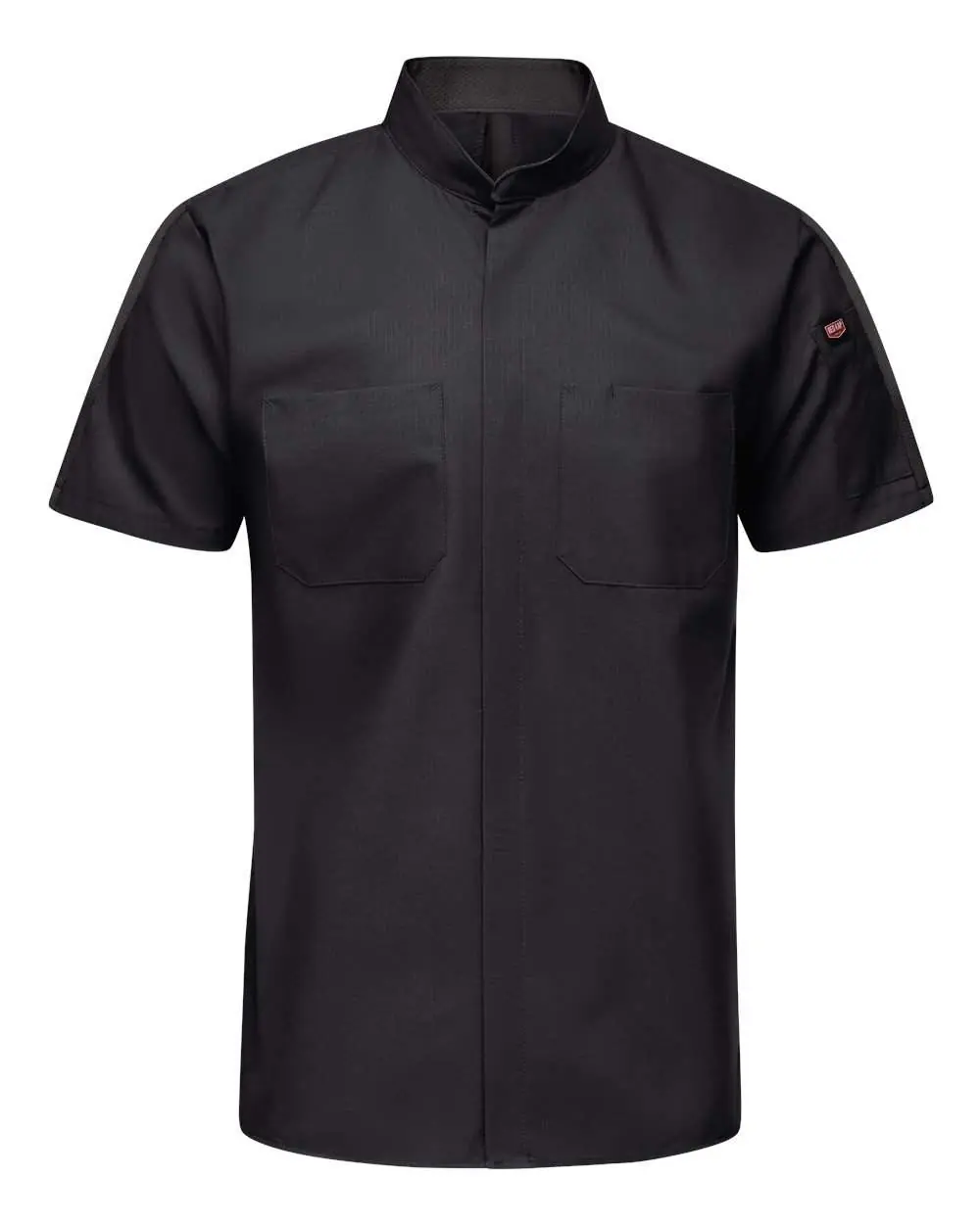 Red Kap Men's Tall Mimix™ Pro+ Short Sleeve Work Shirt With OilBlok in Black