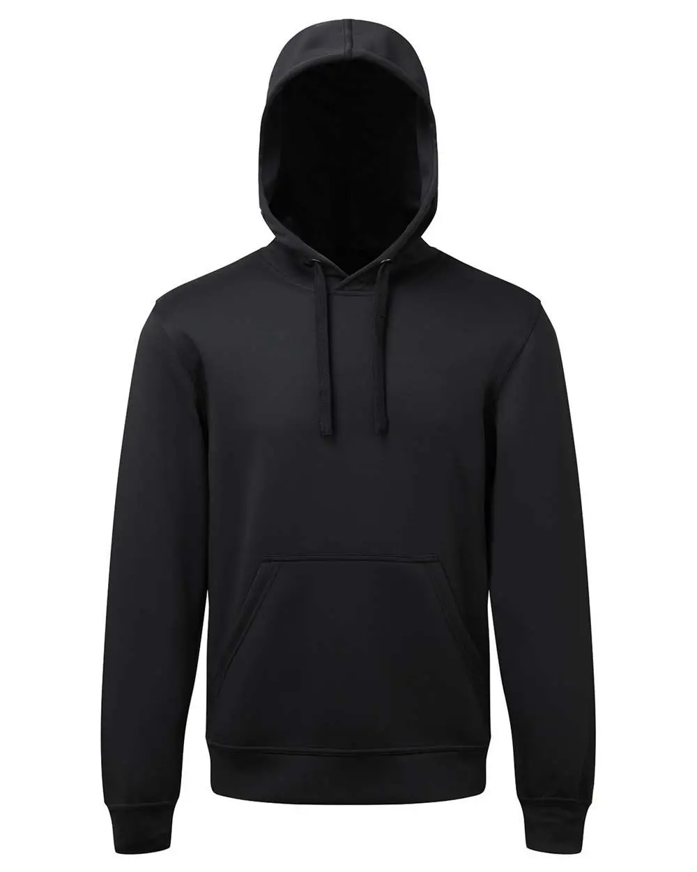 TriDri Unisex Spun Dyed Hooded Sweatshirt in Black