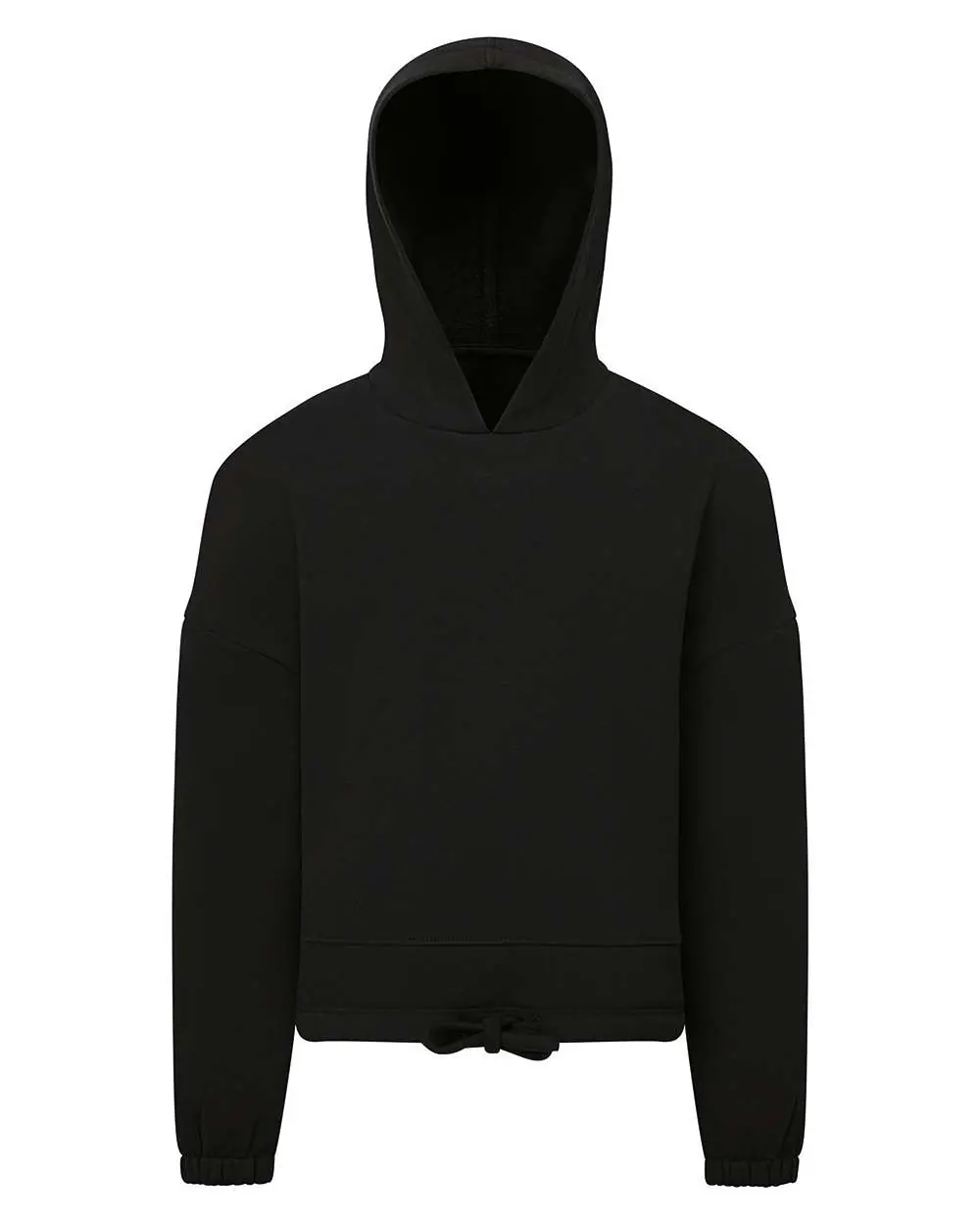 TriDri Youth Maria Hooded Sweatshirt in Black