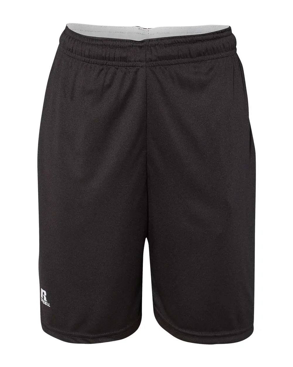 Russell Athletic Youth Essential 7" Shorts with Pockets in Black
