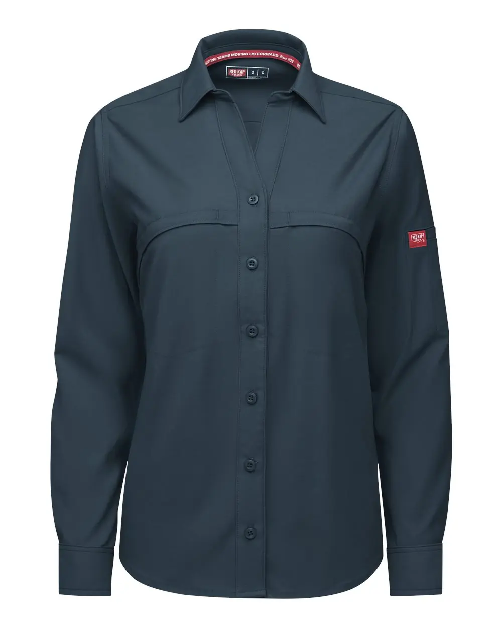 Red Kap Women's Cooling Long Sleeve Work Shirt in Arctic
