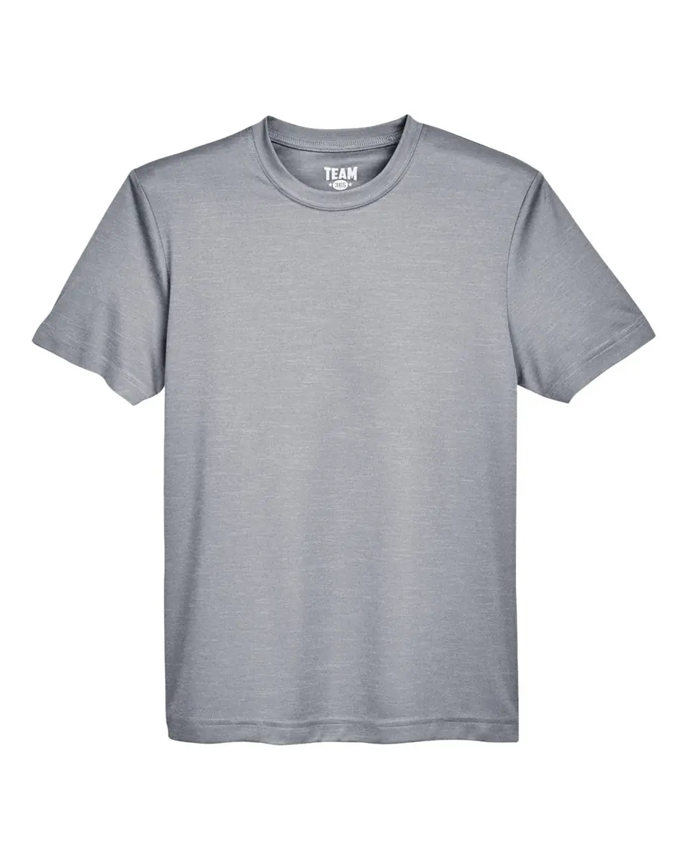 Team 365 Youth Sonic Heather Performance T-Shirt in Athletic Heather