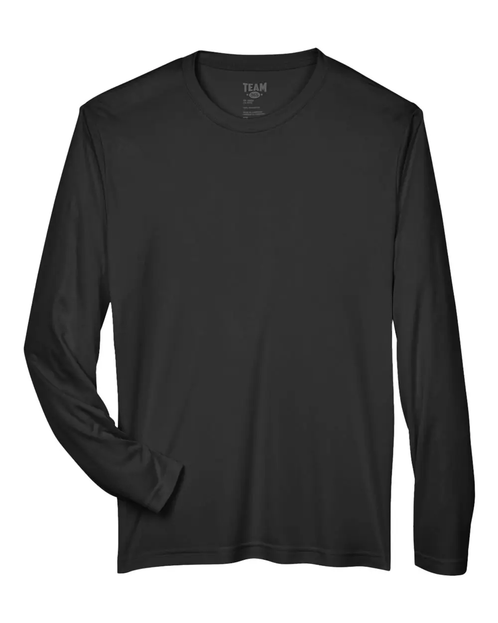 Team 365 Men's Zone Performance Long Sleeve T-Shirt in Black