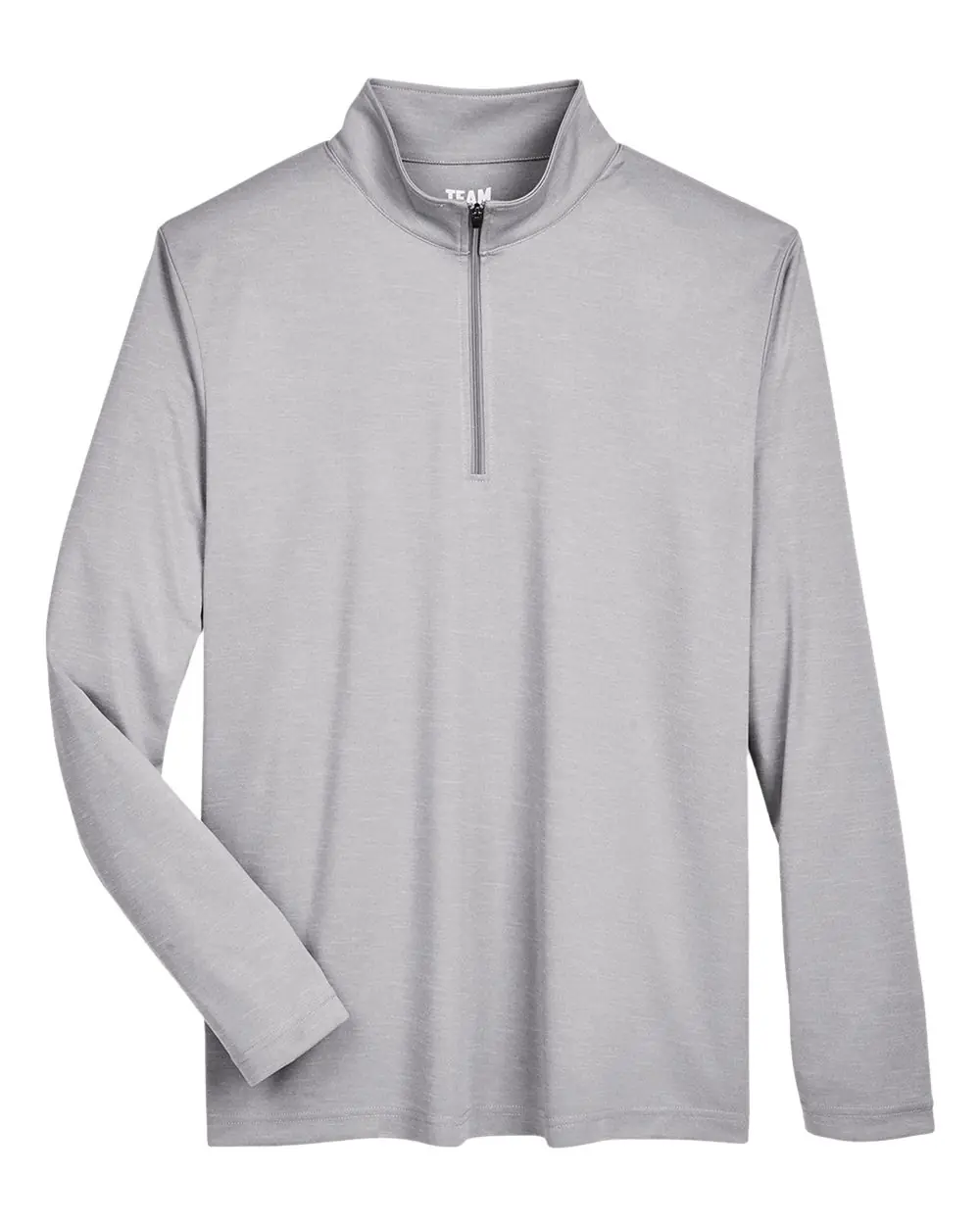 Team 365 Men's Zone Sonic Heather Performance Quarter-Zip Pullover in Athletic Heather