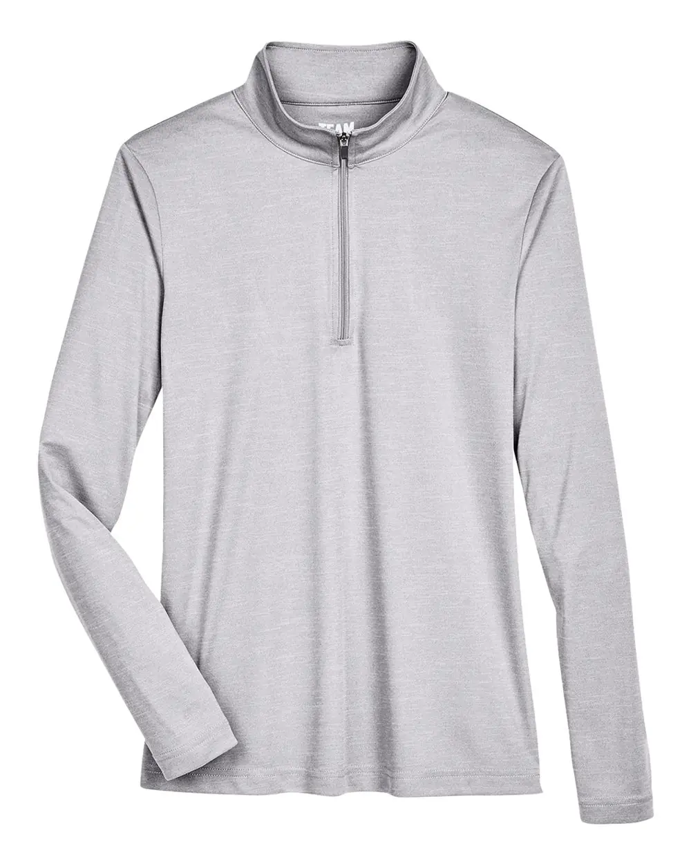 Team 365 Women's Zone Sonic Heather Performance Quarter-Zip Pullover in Athletic Heather