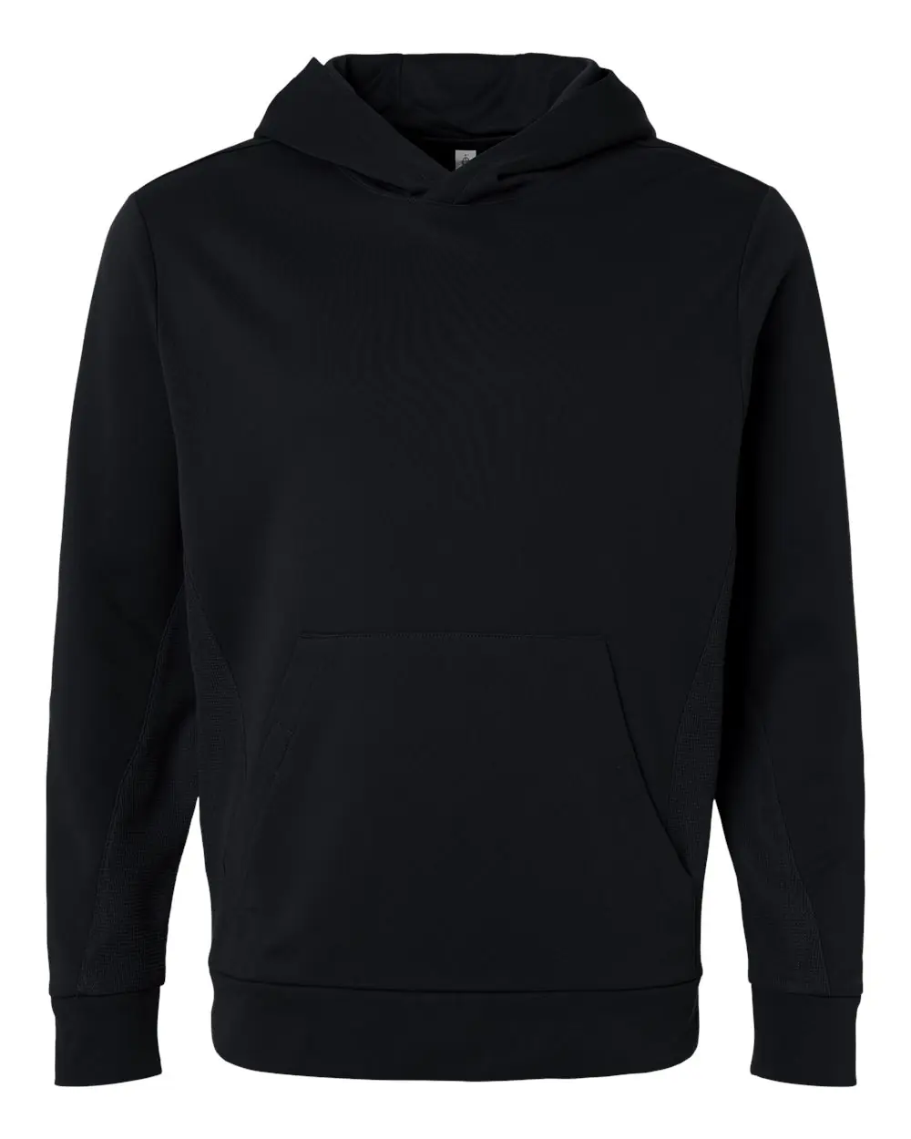 Team 365 Unisex Squad Hooded Tech Fleece Pullover in Black