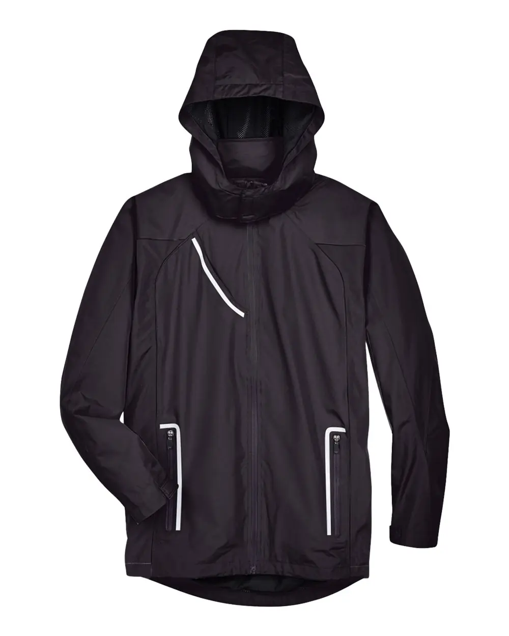 Team 365 Men's Dominator Waterproof Jacket in Black