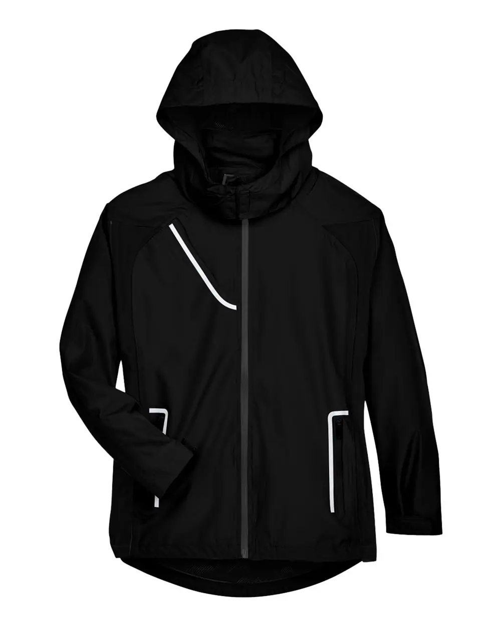 Team 365 Women's Dominator Waterproof Jacket in Black
