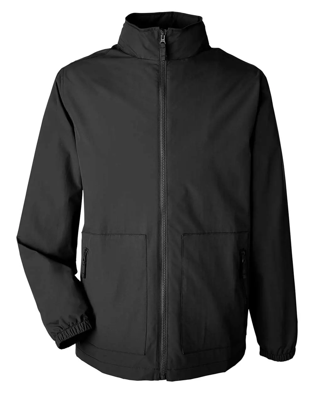 Team 365 Unisex Zone HydroSport™ Storm Flap Jacket in Black