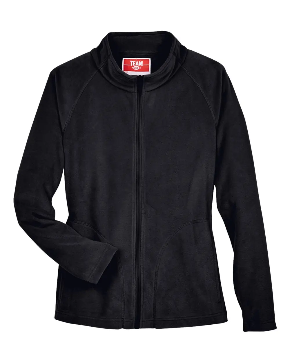 Team 365 Women's Campus Microfleece Jacket in Black