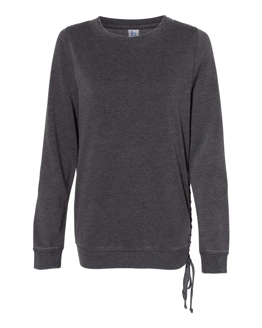 Boxercraft Women’s Enzyme-Washed Rally Crewneck Sweatshirt in Charcoal