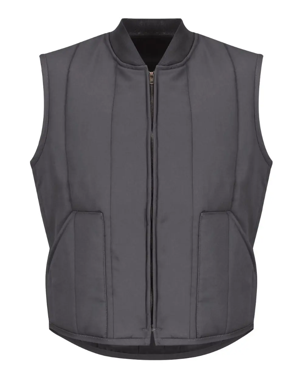 Red Kap Men's Quilted Vest in Charcoal