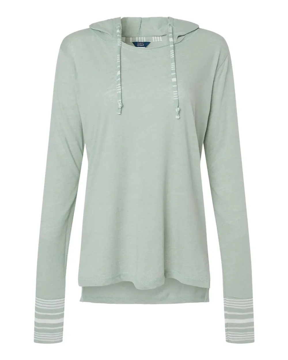 MV Sport Women's Heathered Jersey Hooded Tunic in Greenstone