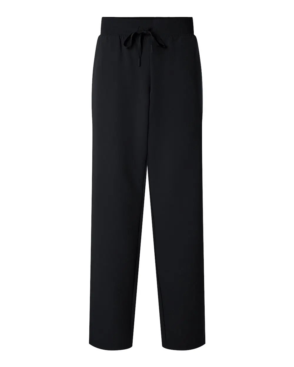 Jaanuu Women's Petite Sizes Xenos Essential Knit-Waist Scrub Pants in Black