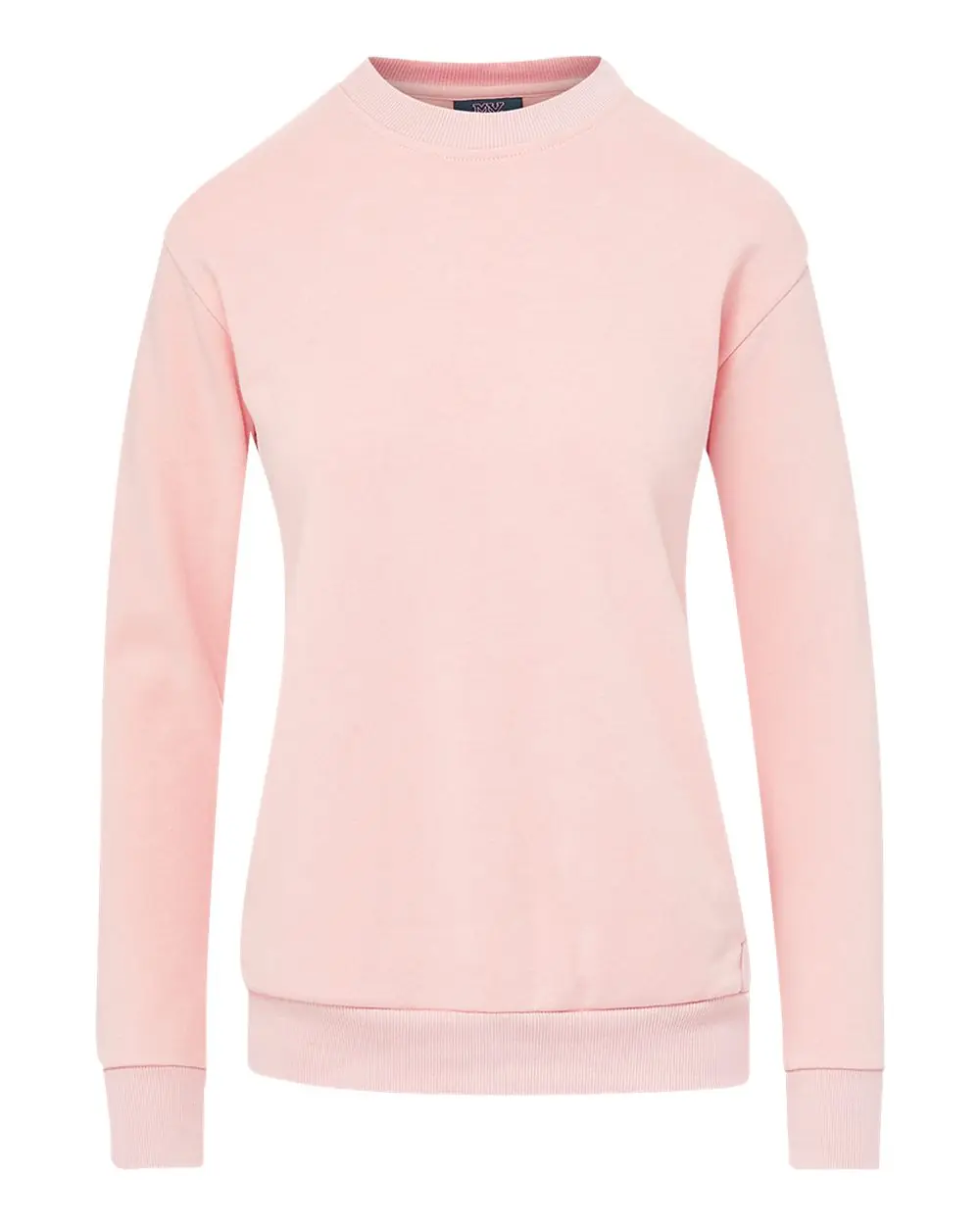 MV Sport Women's Raelynn Cloud Fleece Crewneck Sweatshirt in Cameo Pink
