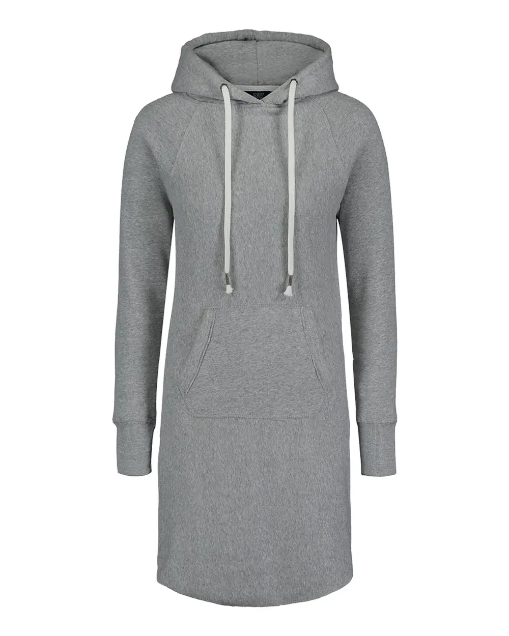 MV Sport Women's Suzie Hooded Sweatshirt Dress in Heather Grey