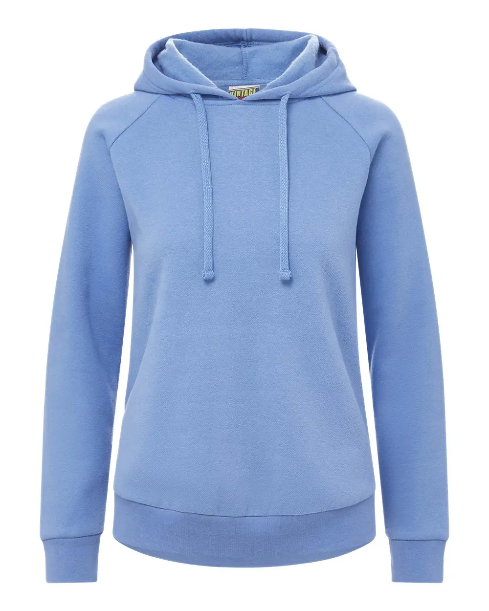 MV Sport Women's Vintage Fleece Hooded Sweatshirt in Blue Iris